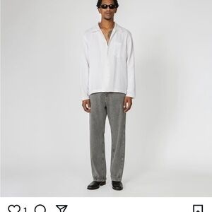 Shades of Grey White Long Sleeve Shirt